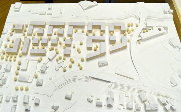  Der vom Freiburger Architekturbüro Barton S-ASS überarbeitete Siegerentwurf. Bild: Stadtverwaltung 
