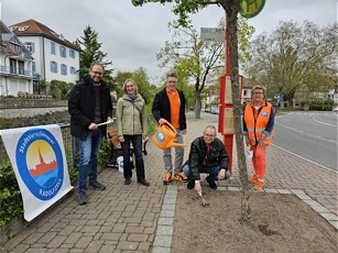 Blühinseln für Stadtbäume