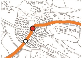 Baustelle Bushaltestelle Möggingen