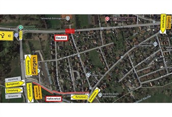 Belagsarbeiten Singener Straße Böhringen